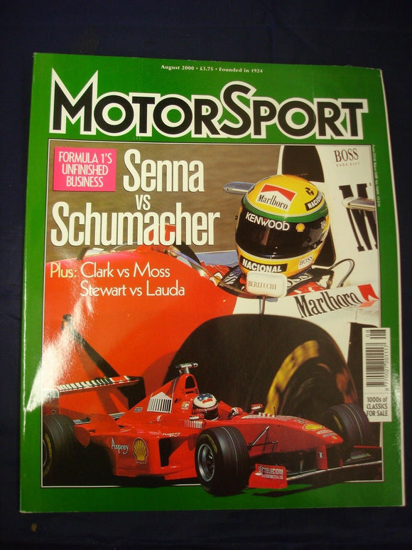 Motorsport Magazine - August 2000 - Senna vs Schumacher