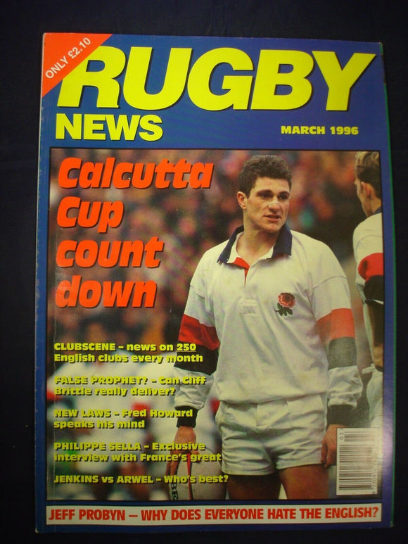 Rugby News magazine  - March 1996