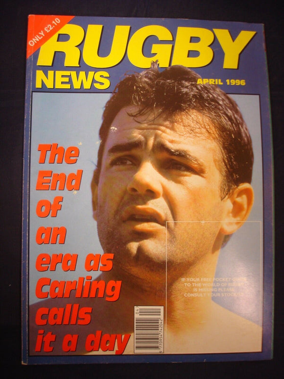 Rugby News magazine  - April 1996