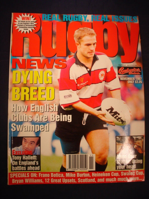 Rugby News magazine  - November 1997