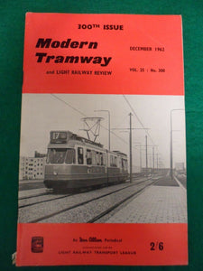 Modern Tramway Magazine - December 1962 - Contents shown in photographs