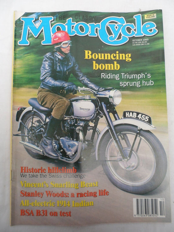 The Classic Motorcycle - Oct 1993 - Riding Triumph's sprung hub