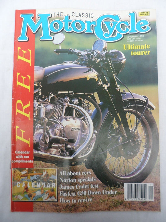 The Classic Motorcycle - Nov 1993 - Norton Specials