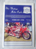 The Vintage Motorcycle club magazine  - February 1998