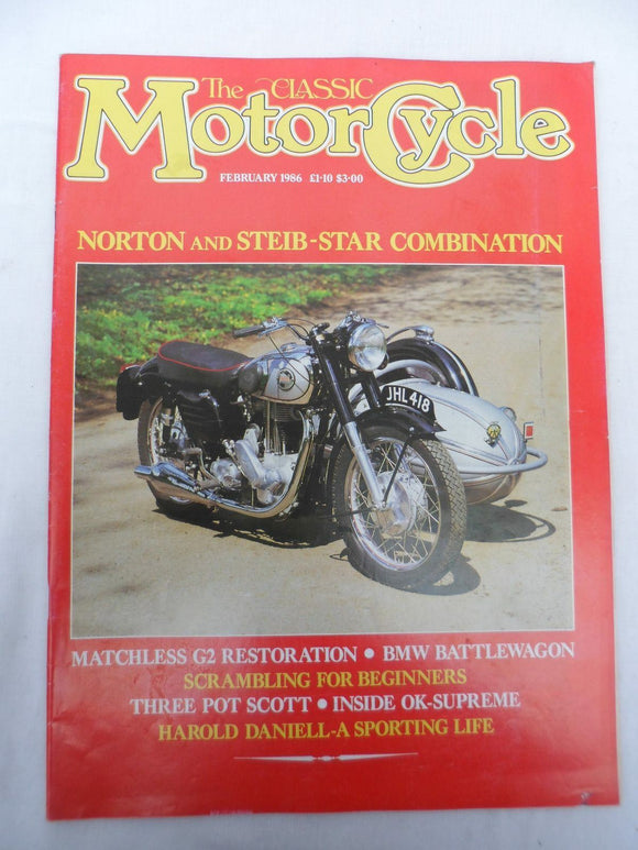 The Classic Motorcycle - Feb 1986 - Matchless G2 - Norton - Steib