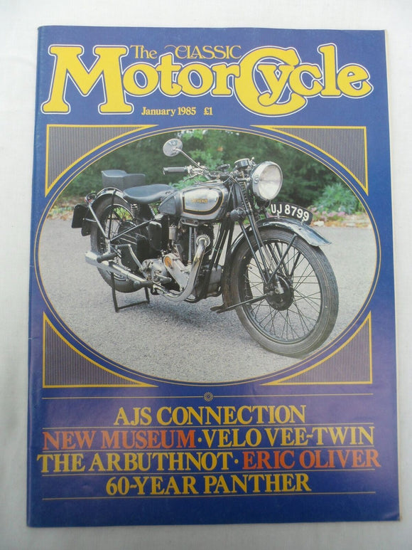 The Classic Motorcycle - Jan 1985 - AJS - Arbuthnot - Velo
