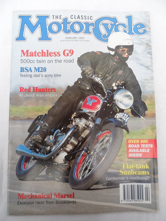 The Classic Motorcycle - Feb 1993 - Matchless G9 - BSA - Ariel singles