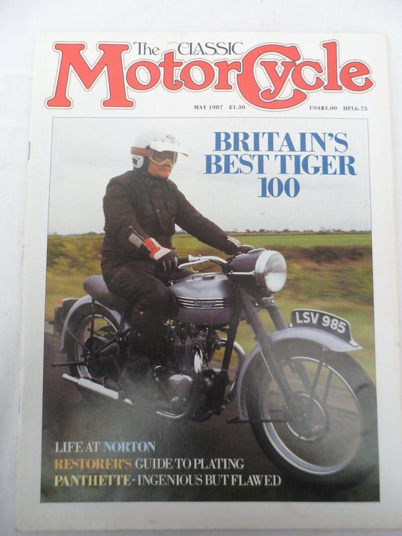 The Classic Motorcycle - May 1987 - Panthette - Tiger 100 - Norton