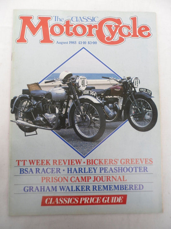 The Classic Motorcycle - August 1985 - Bicker's Greeves - BSA racer - Harley