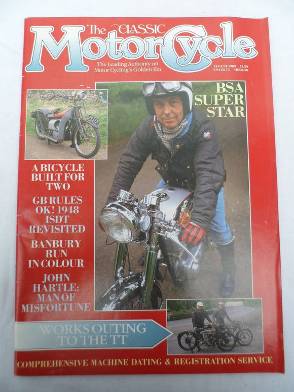 The Classic Motorcycle - August 1989 - BSA Super star