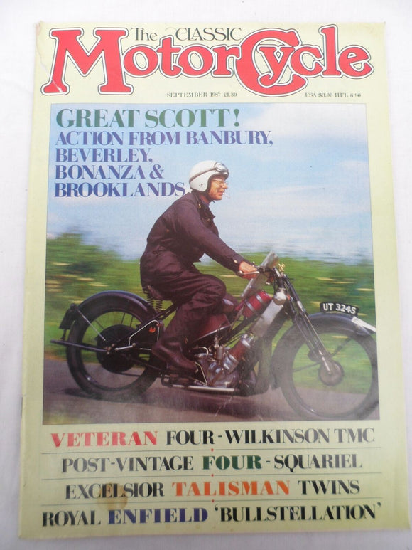 The Classic Motorcycle - Sep 1987 - Excelsior Talisman - Royal Enfield