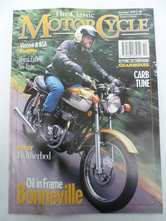 The Classic Motorcycle - October 1994 - Bonneville - Enfield -