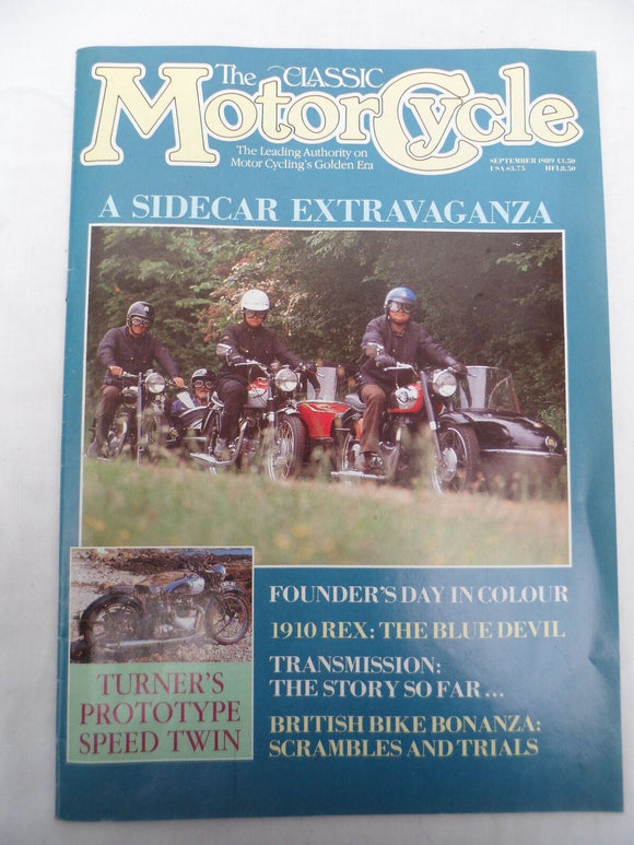 The Classic Motorcycle - Sep 1989 - 1910 Rex - Turner's prototype speed twin