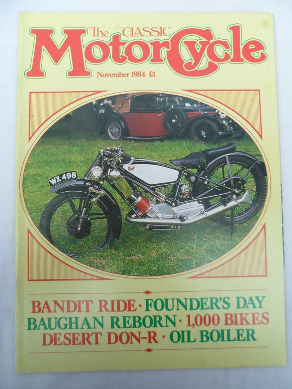 The Classic Motorcycle - Nov 1984 - Baughan - Desert Don R