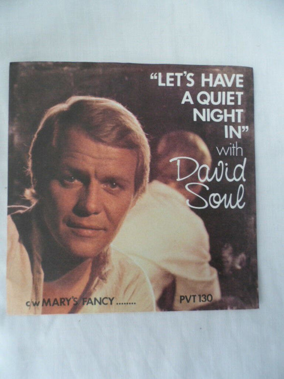 David Soul - Let's have a quiet night in - PVT 130 - 7'' Single vinyl