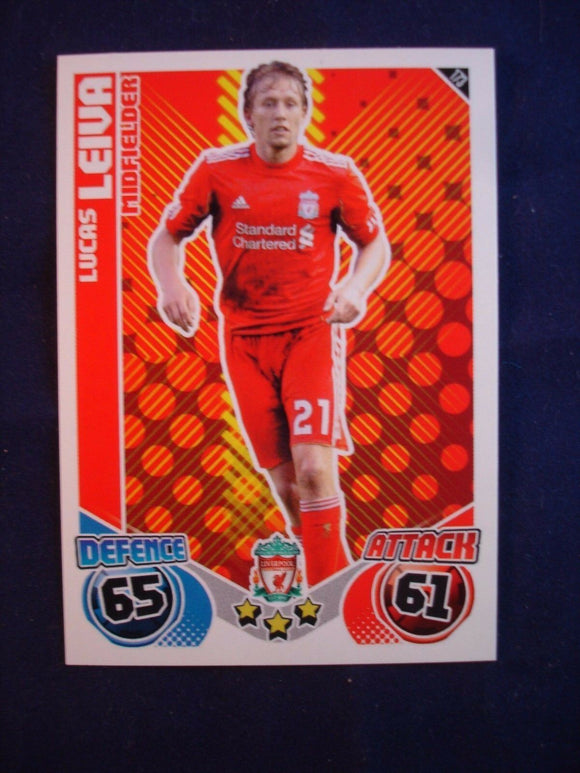 Match Attax 2010/11 -Liverpool - Lucas Leiva