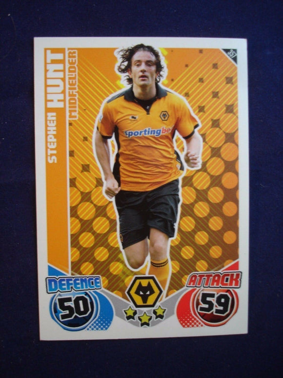 Match Attax 2009/10 - Wolves - Stephen Hunt