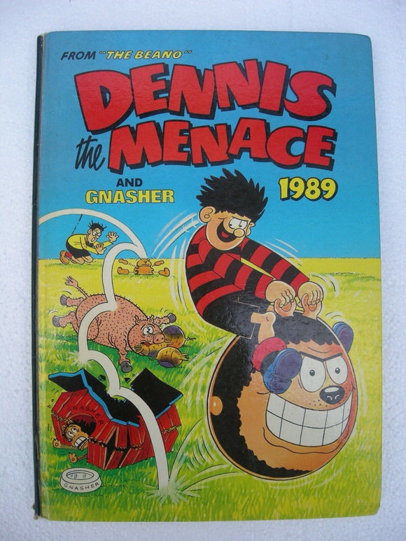 The Beano Dennis The Menace and Gnasher Book Annual 1989