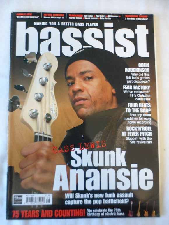 Bassist Bass Guitar Magazine - May 1999 - Cass Lewis - Skunk Anansie
