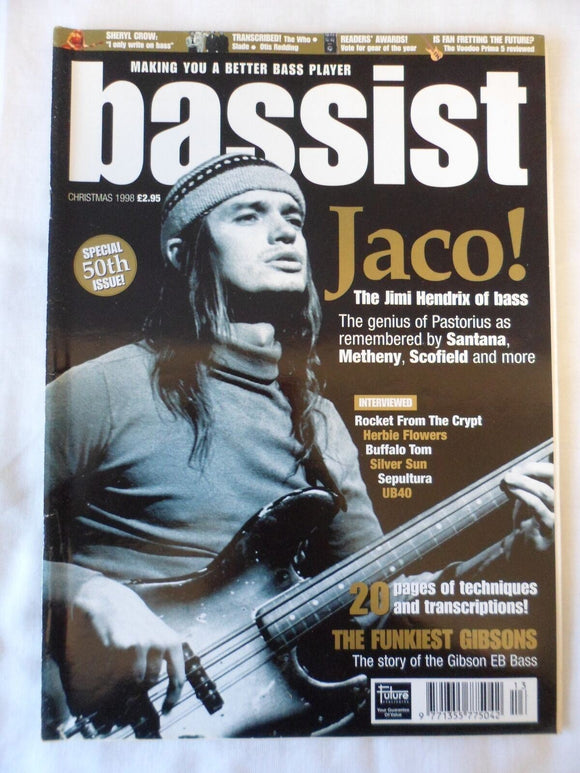 Bassist Bass Guitar Magazine - Christmas 1998 - Jaco
