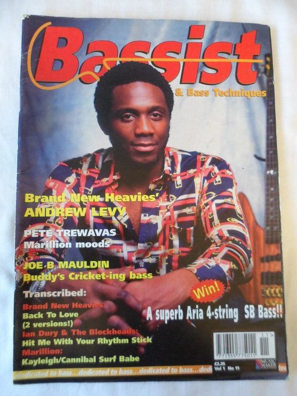 Bassist Bass Guitar Magazine - Vol 1 #11 - Andrew Levy - Brand New Heavies
