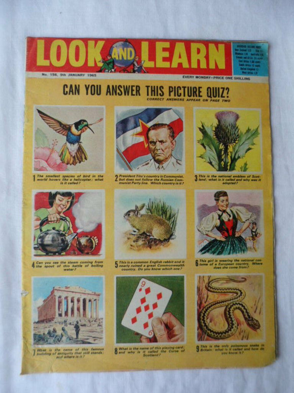 Look and Learn Comic - Birthday gift? - issue 156 - 9 January 1965