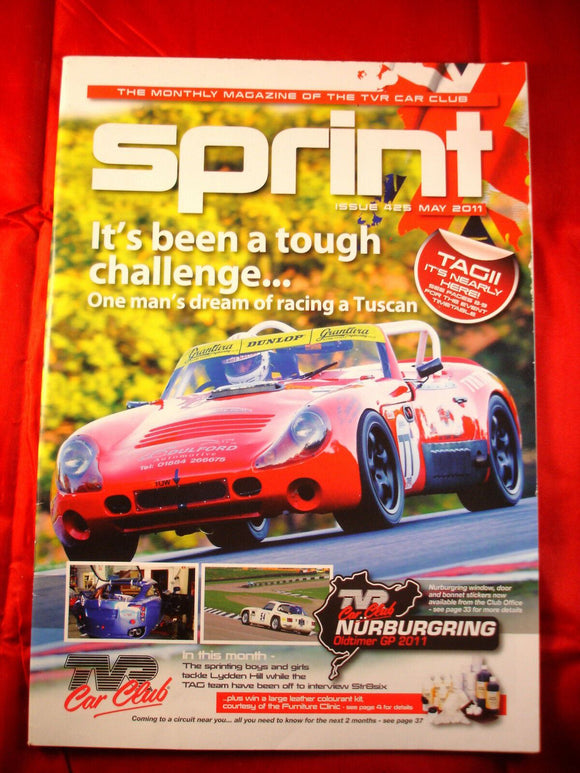 TVR Owners Club Sprint Magazine issue 425 May 2011