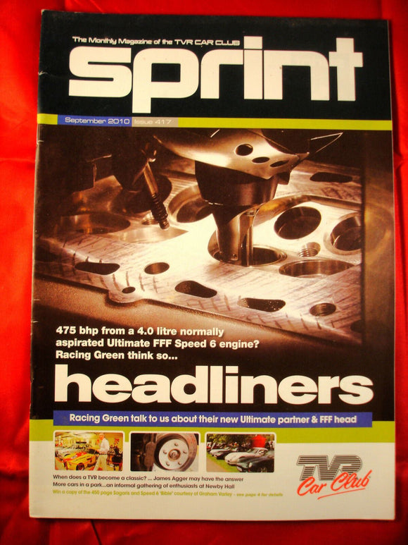 TVR Owners Club Sprint Magazine issue 417 - September 2010
