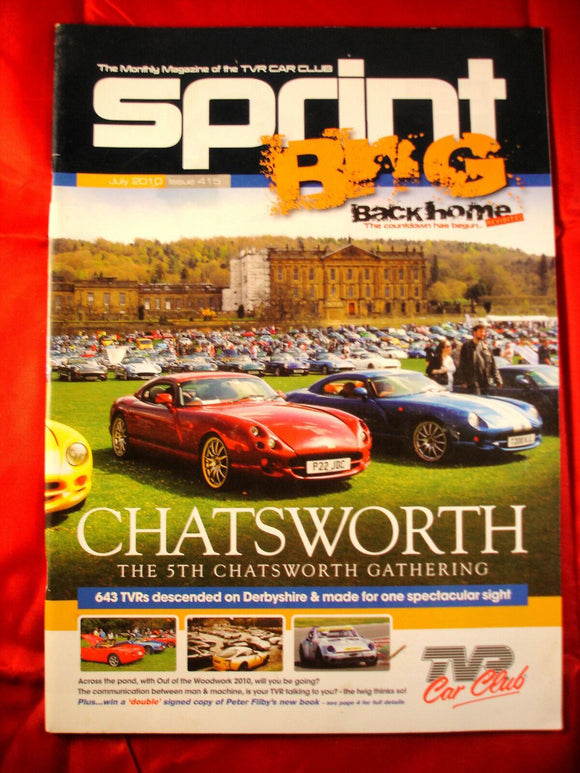 TVR Owners Club Sprint Magazine issue 415 -July 2010