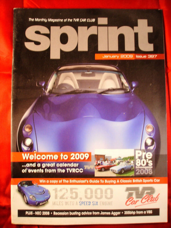 TVR Owners Club Sprint Magazine issue 397 - January 2009