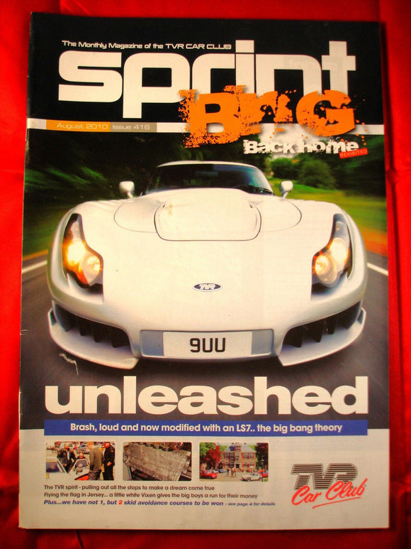 TVR Owners Club Sprint Magazine issue 416 - August 2010