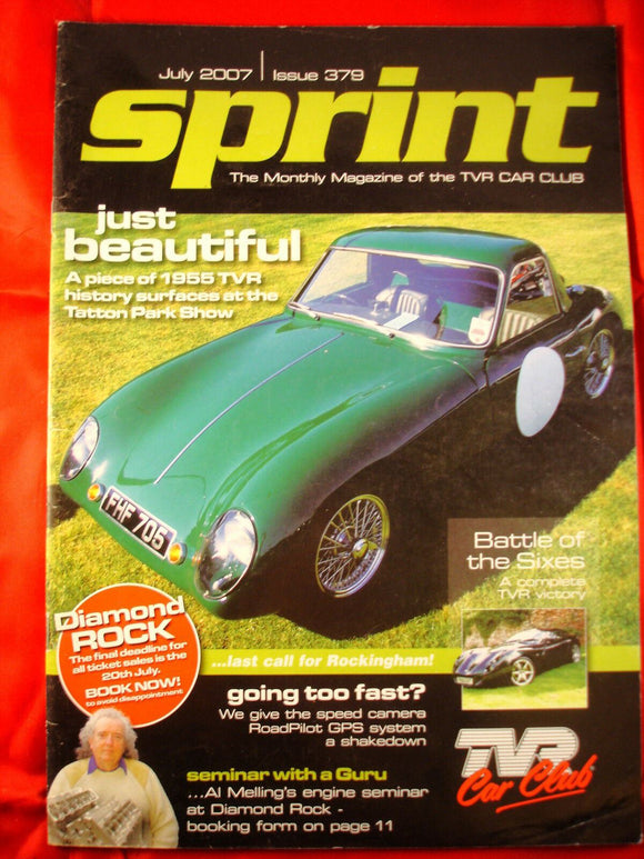 TVR Owners Club Sprint Magazine issue 379 - July 2007