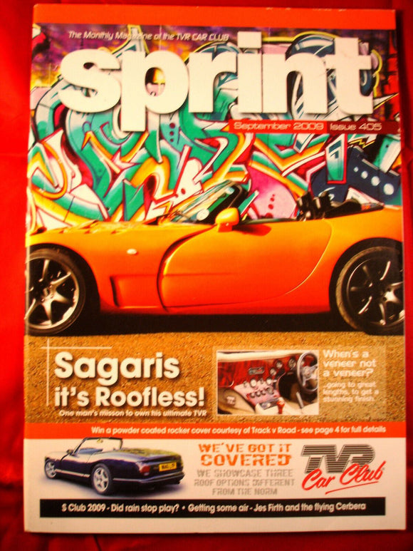 TVR Owners Club Sprint Magazine issue 405 - September 2009