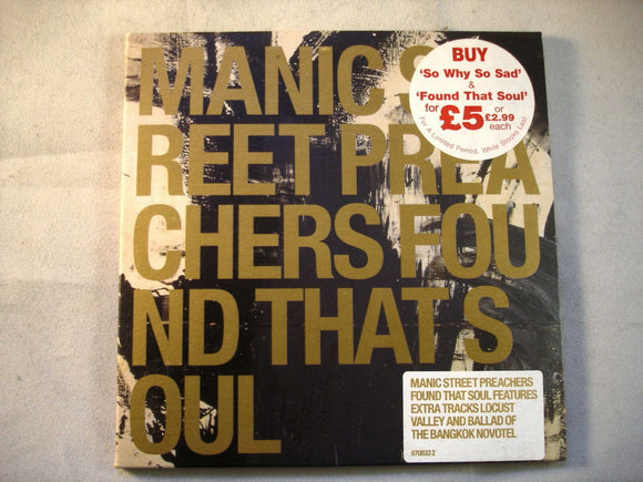 CD Single (B13) - Manic street preachers - found that soul - 6708332