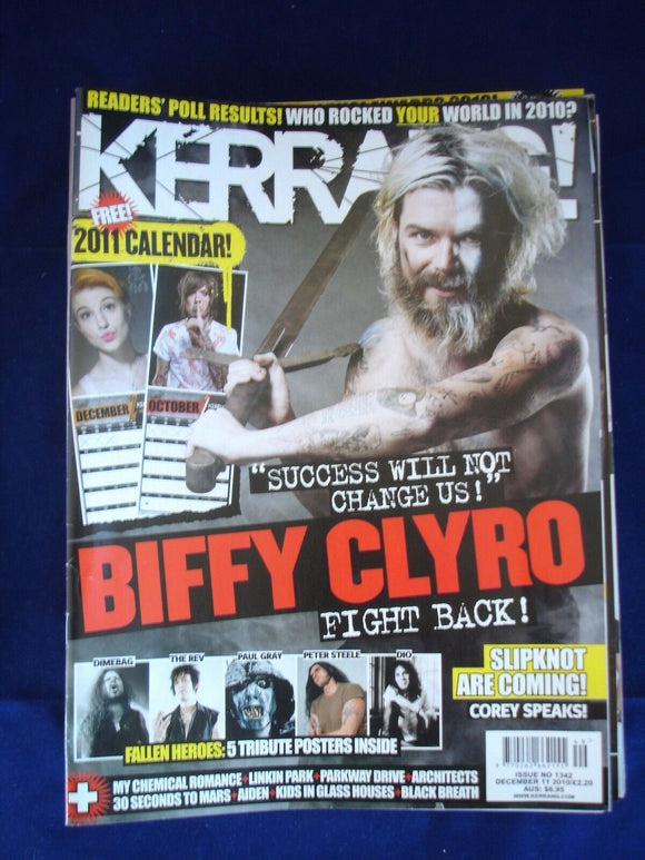 Kerrang - 1342 - December 11 2010 - Biffy Clyro