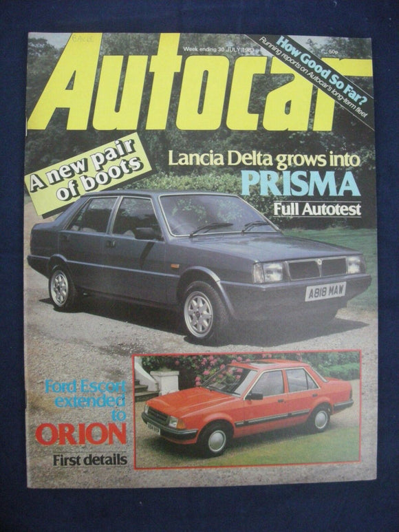 Autocar - w/e 30 July 1983 - Lancia Prisma - Ford Orion