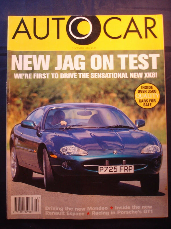 Autocar - 2nd October 1996 - Porsche GT1 - Jaguar XK8