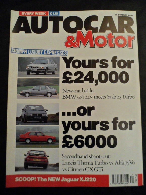 Autocar - 31 October 1990 - BMW 525i - Saab 2.3 Turbo TCS