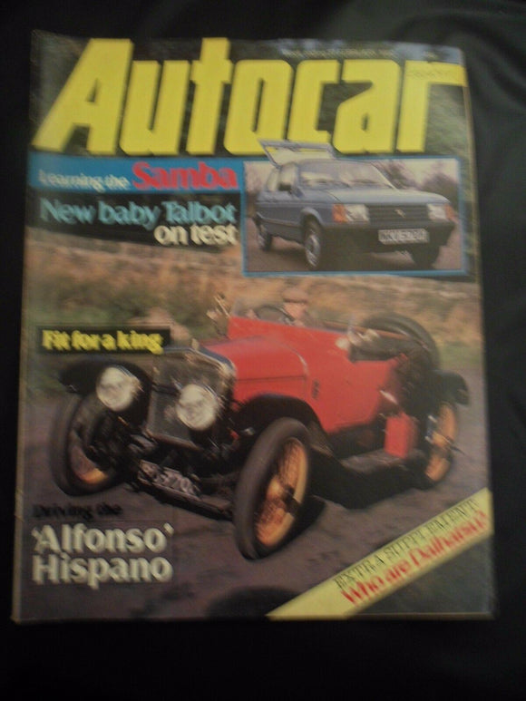 Autocar - w/e 27 February 1982 - Alphonso Hispano