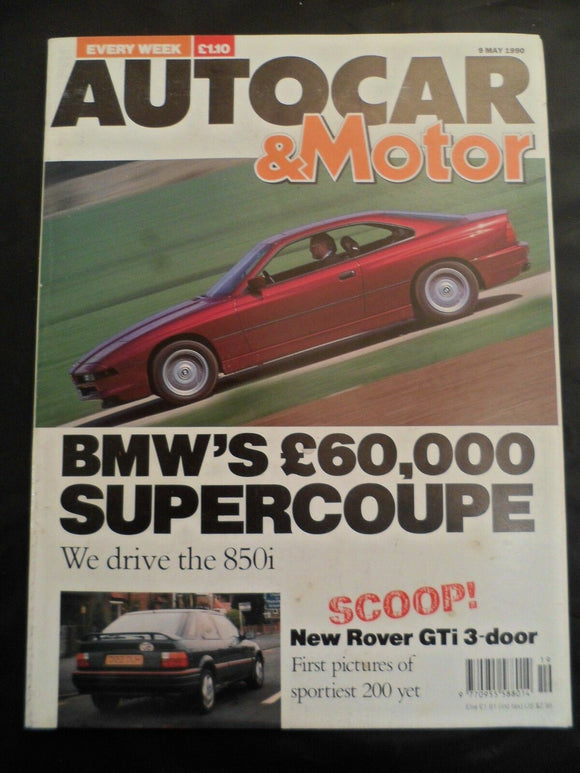 Autocar - 9 May 1990 - BMW 850i - 318iS - Mitsubishi Lancer