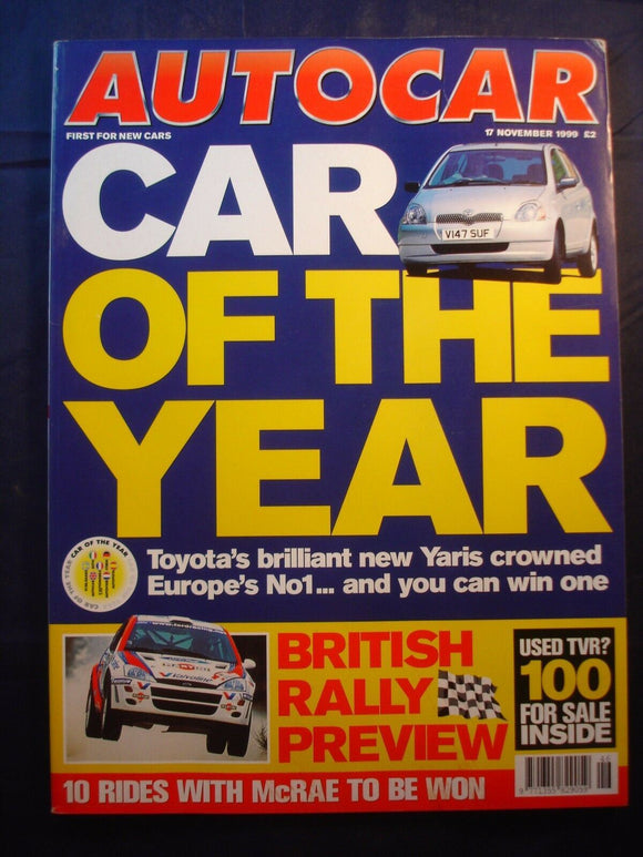 Autocar - 17th November 1999 - Porsche 911 GT3 - Honda Accord type R