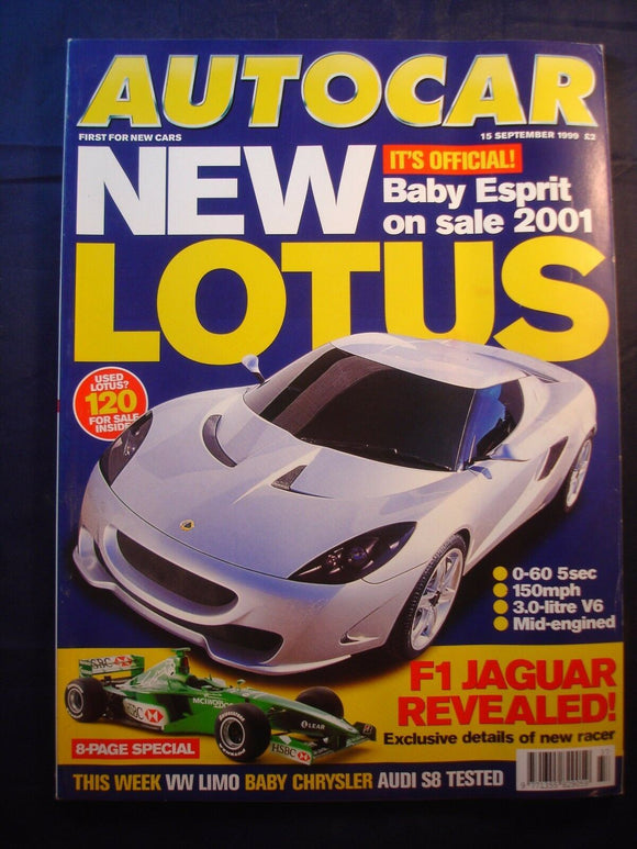 Autocar - 15th September 1999 - Lotus