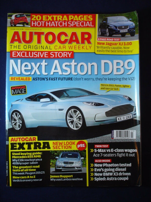 Autocar - 9th June 2010 - Aston DB9 - Jaguar XJ - Hot Hatch special