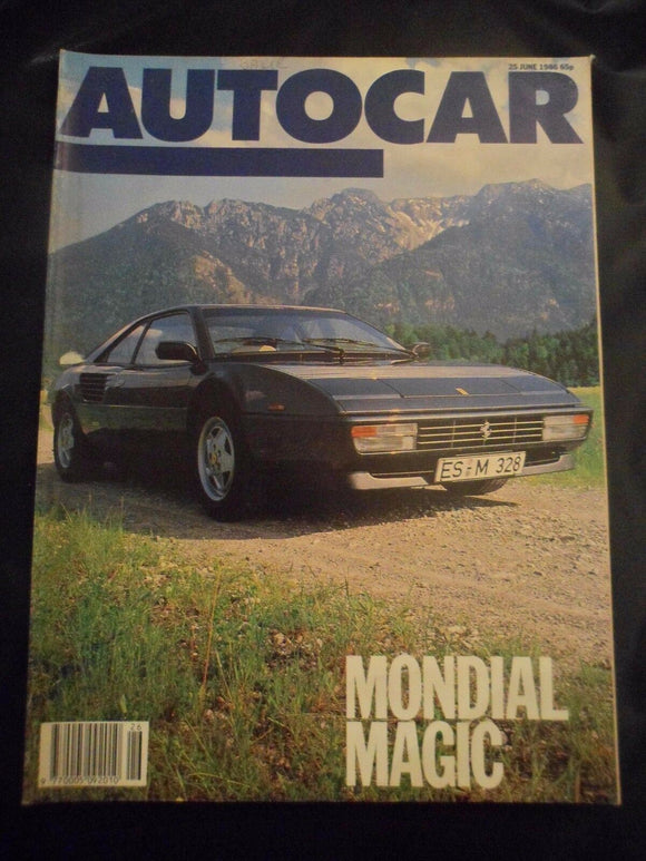 Autocar - w/e 25 June 1986 - TVR Tasmin - Ferrari Mondial