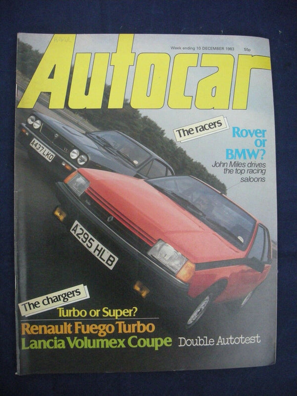 Autocar - w/e 10 December 1983 - BMW 635csi - Fuego - Rover Vitesse