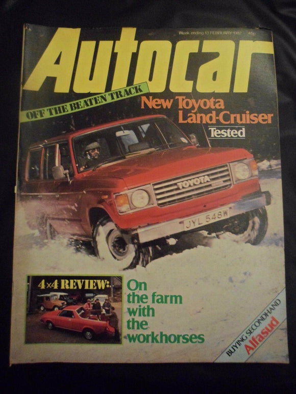 Autocar - w/e 13 February 1982 - Toyota Landcruiser - 4X4 Farm workhorses