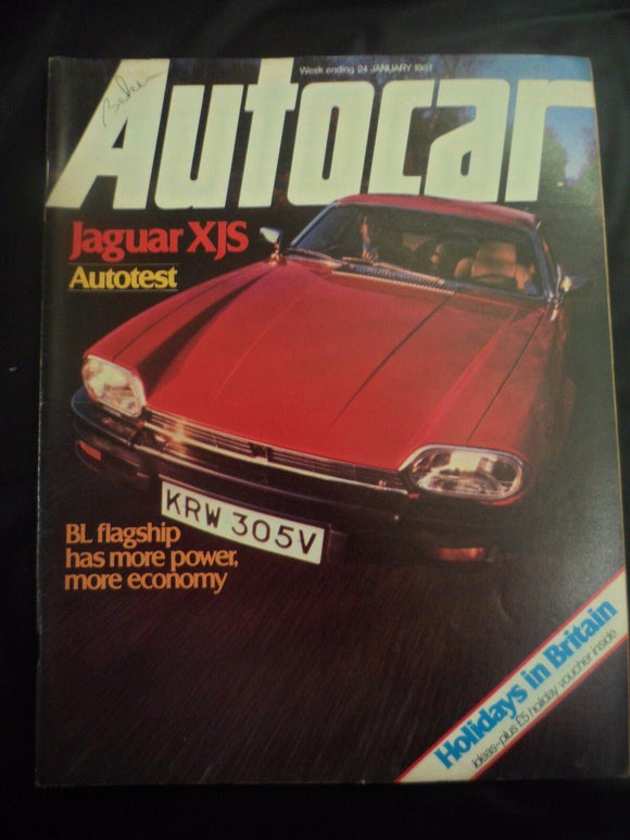 Autocar - w/e 24 January 1981 - Jaguar XJS - E.L. Cord 2