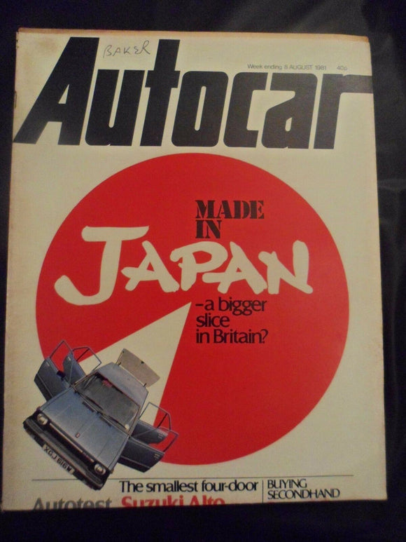 Autocar - w/e 8 August 1981 - Japanese cars - group B Escort