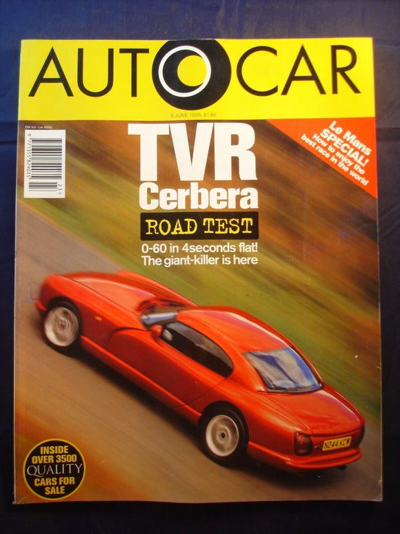 Autocar - 5th June 1996 - TVR Cerbera