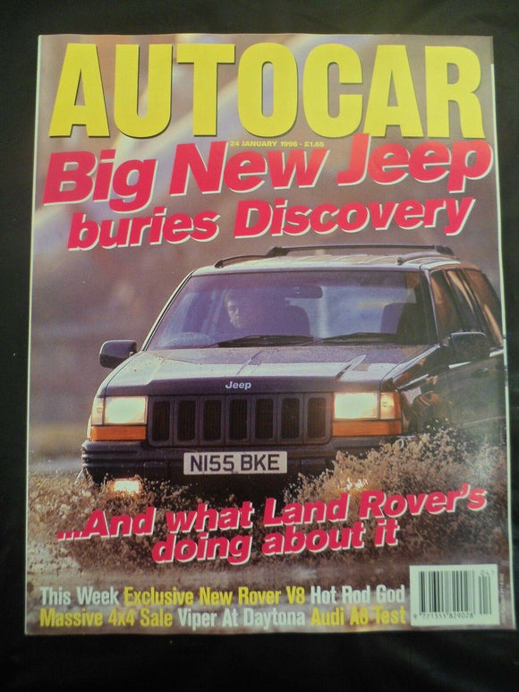 Autocar - 24 January 1996 - Grand Cherokee - Disco - Audi A8 3.7